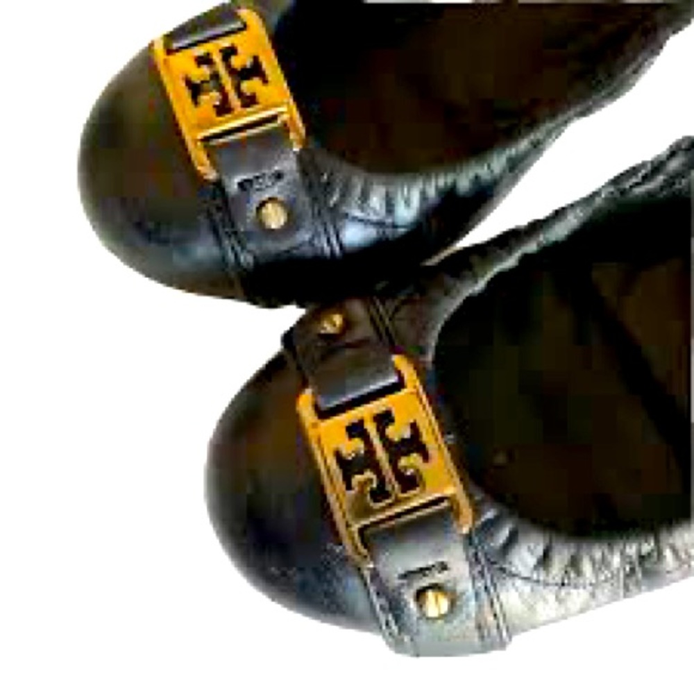 Tory Burch Black Ambrose Flats Size 7
